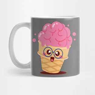 Cute Brain Halloween Ice Cream Mug